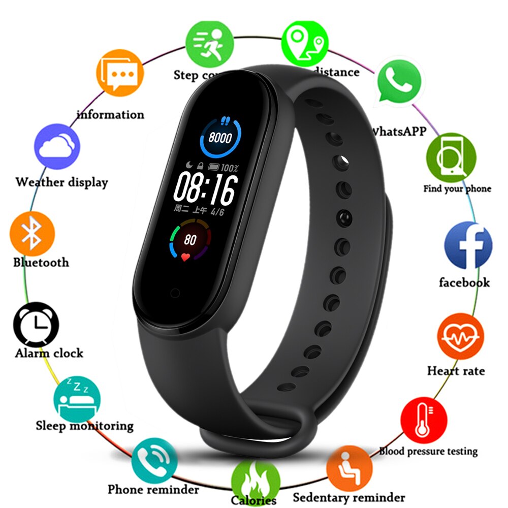Banda Reloj pulsera smart band inteligente M6