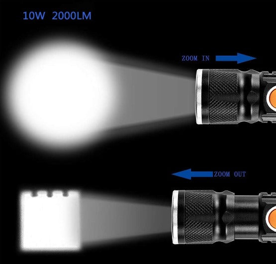 linterna usb recargable